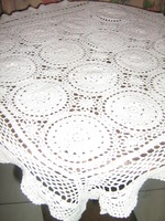 Beautiful antique handmade crochet tablecloth