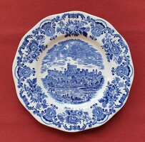 Unicorn tableware English scene blue porcelain small plate cake plate