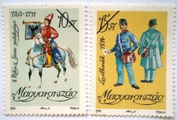 M4177-8 / 1992 Postatisztek és alkalmazottak ruhái bélyegsor postatiszta mintabélyeg