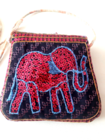 Indian. Elephant print bag