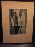 Kádár pearl: translucent forms - marked, etching