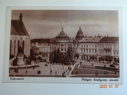 Old postal clean Weinstock postcard: details of Cluj-Napoca, Matthias King Square
