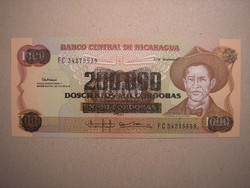 Nicaragua - 200 000 Cordobas 1990 UNC