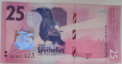 Seychelles 25 rupees 2016 unc