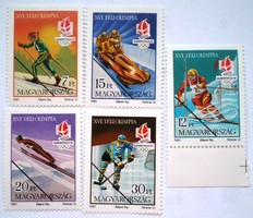 M4127-31 / 1991 winter olympics stamp set postal clean sample stamps