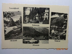 Old Weinstock postmark postcard: Tusnád bath - details (olt detail, park detail, Chukás lake)