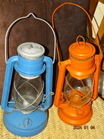 2 pcs. Antique storm lamp kerosene lamp in good condition !!!