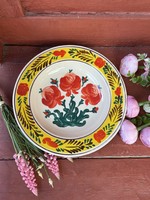 Beautiful floral 23.5 cm diameter wall plate plate nostalgia piece heirloom village