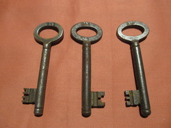 3 old keys