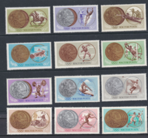 Medals of the Tokyo Olympics 1965. ** Stamp line