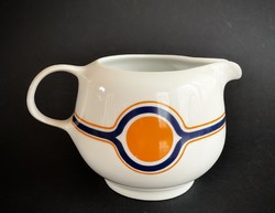 Alföldi Art deco szószos tejszínes kiöntő kék narancs Bella