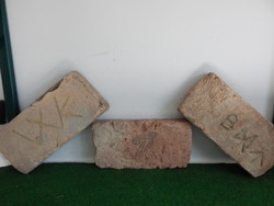 Antique bricks,,monogrammed,,t m,,w k,,and b m,,nr,,17.