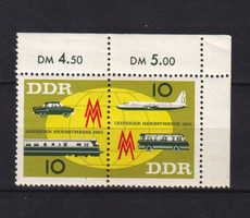DDR / ndk 1963 Leipzig block / arch edge