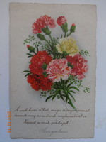 Old graphic floral postcard: bunch of sage (1930)