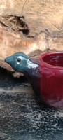 Ceramic dish in the shape of a bird