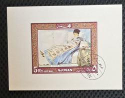 1970. Ajman Renoir bélyeg blokk (1/2/4)