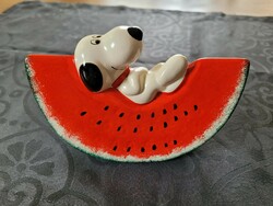 Old retro snoopy porcelain bush.