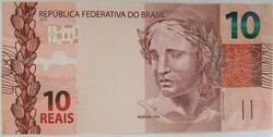 Brazil 10 reais 2017 unc