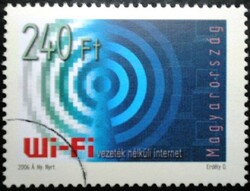 M4833  /  2006 WIFI - vezeték nélküli internet bélyeg postatiszta mintabélyeg