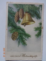 Old graphic Christmas greeting card