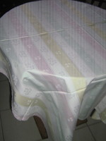 Beautiful pastel floral damask tablecloth