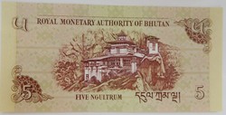 Bhutan 5 ngultrum 2011 unc