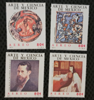 1971. Mexikó festmény bélyegek F/8/11