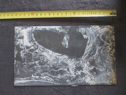 Graphics engraved in tinplate by Miklós Németh, size indicated!