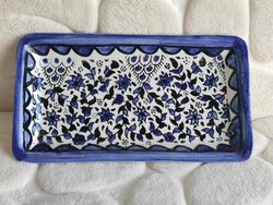 Jerusalem blue tendril patterned ceramic bowl