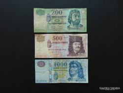 3 darab forint bankjegy LOT !