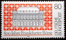 N1257 / Németország 1985 A frankfurti tőzsde bélyeg postatiszta