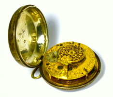 1806 Antique silver pocket watch with spindle!