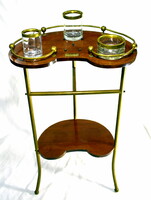 Art deco cigarette offering smoking 2-level console table