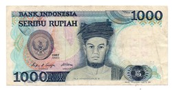 1,000 Rupiah 1987 Indonesia
