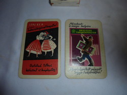 Two 1959 card calendars together - savings bank, savings cooperative