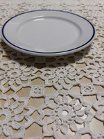 Alföldi porcelán, kék csíkos süteményes tányér, 1db