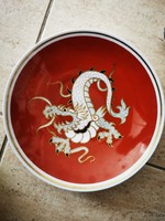 Wallendorf hand painted dragon plate