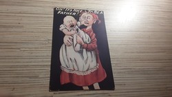 Antique embossed greeting postcard.