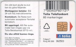 Foreign phone card 0545 Swedish