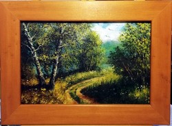 Károlyi Katalin- May (20 x 30, oil, pickled in wooden frame)
