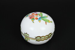 Herend porcelain bonbonnier with Victoria pattern, box with lid