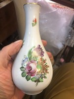 Herendi antik jubileumi nanking bouquet váza, 16 cm-es.6887