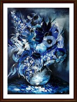 Czinóber - Blue world ( 30 x 40, olaj )