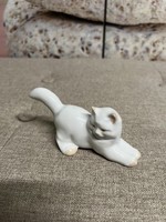 András Zsolnay sinkó porcelain cat a74