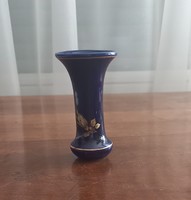 Hollóházi blue vase 8 cm high