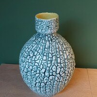 Ritka gyűjtői Bán Károly 29 cm-es kerámia váza