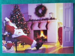 Kinyitható karácsonyi képeslap - postatiszta