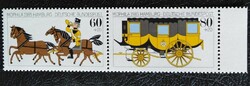 N1255-6csz / Germany 1985 mophila'85 stamp exhibition pair of stamps postal clean curved edge