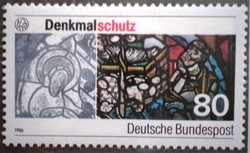 N1291 / Németország 1986 Épületek állagmegóvása bélyeg postatiszta