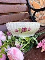 19.5Cm beautiful Zsolnay pink floral porcelain cake bowl stew soup bowl nostalgia